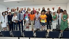 Foto de familia de los integrantes del Consello Asesor de Pacientes del �rea sanitaria de Pontevedra y O Saln�s