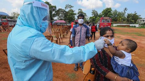 Trabajadores gubernamentales en Sri Lanka