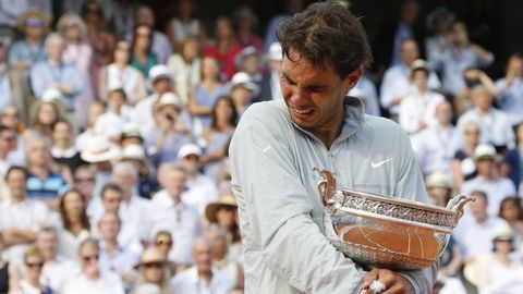 La emotiva victoria del ao 2014 tambin fue ante Djokovic. Era la novena final ganada. 