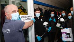 Empresario boirense explica c�mo reutilizar una mascarilla de un solo uso