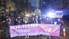 Corte de trafico en la ronda de Outeiro