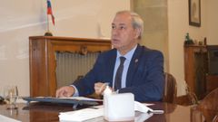 O presidente da Deputaci�n de Lugo durante a celebraci�n do foro