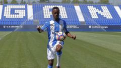 Kone, durante su presentaci�n con el Leganes