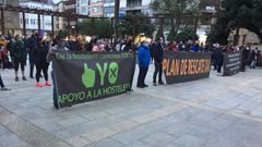 Concentraci�n de hosteleros en Ribeira