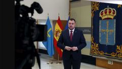 El presidente del Principado Adrin Barbn
