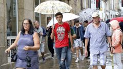 A pesar de la lluvia de origen tropical ayer las temperaturas fueron altas en Galicia