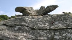 Oso y Avin (foto). En los casos de la Pedra do Oso y O Avin las rocas resultaron daadas cuando de las llevaron. El hecho de que ambos elementos fueron conocidos y apreciados fue determinante para que los devolvieran. Es lo que puede ocurrir en el caso de la Pedra Furada de Ogas, muy fotografiada