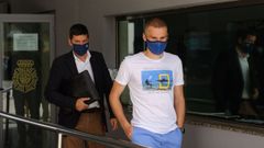 Berganti�os saliendo de la comisar�a tras presentar la denuncia para que se investigase su detenci�n