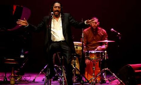 «El Cigala», un referente en el mundo del flamenco, actuó ayer en el teatro Jofre.