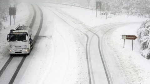 Nevada en el Alto do Faro