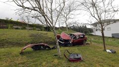 Tr�gico accidente en Xove con cuatro fallecidos