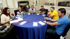 Mesa redonda de cocineros, celebrada en el F�rum y organizada por La Voz de Galicia.