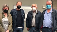 Rosa Mart�nez, Rafael Rodr�guez Villarino, Samuel Lago y Emilio Rodr�guez