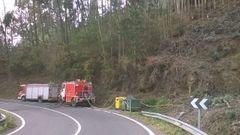 Imagen de archivo de un incendio en Ma��n.