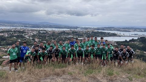 Jugadores del Racing en Chamorro