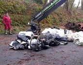 La recogida de pl�sticos comenz� ayer en Agolada, con 4 toneladas.