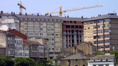 Construcciones en los a�os 2000 en el barrio de Paradai.