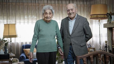 Florina y Antonio llevan 66 a�os casados.