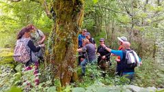 Un grupo de participantes en una edici�n anterior del Bioblitz Courel