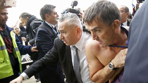 La dirección condenó esos hechos y anunció que presentará una denuncia por «violencia agravada».