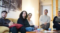 Noa Presas e Iago Tabar�s mantuvieron un encuentro con j�venes para hablar de vivienda