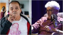 A la izquierda, Caita Brava y a su lado David Fernndez participando en el pdcaste en el que record su encuentro con el artista herculino.