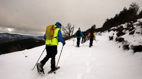 Los �ltimos d�as de diciembre fueron propicios para la pr�ctica de deportes de monta�a en la Serra do Courel