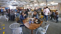 El Gastroespazo de O Mercado de Pontevedra, en una imagen del 2019, quiere recuperar y diversificar su actividad
