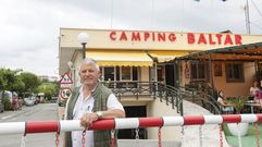 Camilo Besada, gerente y propietario del c�mping de Baltar, en Portonovo