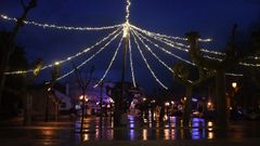 Iluminaci�n navide�a en el campo da Feira de Cambre