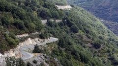 Un tramo de la carretera de Seoane do Courel a O Cebreiro, en una imagen de archivo