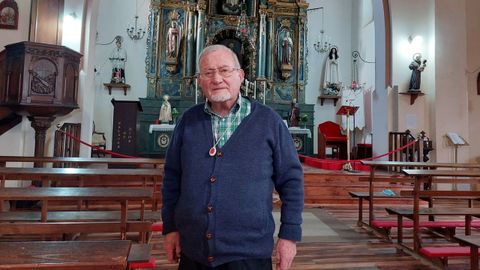 Ram&oacute;n Gonz&aacute;lez, hermano ministro franciscano en Ribadeo, que atiende la iglesia de la Orden Tercera