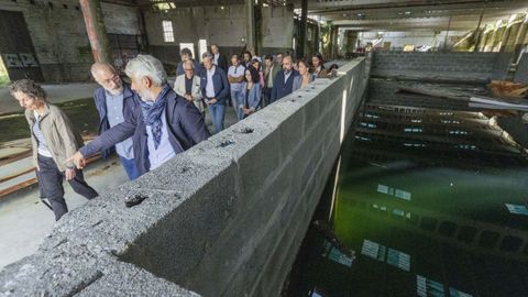 Imagen de la reciente visita del presidente de la Xunta a las instalaciones