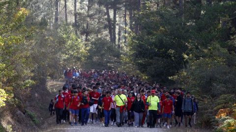 La caminata empez en Cereixa (A Pobra do Brolln ) y acab en el Parque dos Condes de Monforte