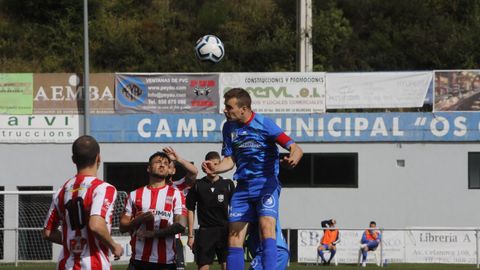 Imagen del ltimo choque del Barbads, ante el Juvenil de Ponteareas el pasado domingo en Os Carrs