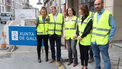 El delegado de la Xunta supervis&oacute; los trabajos en la calle Progreso.