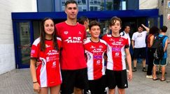 Iv�n Casal (12 a�os), Sara R�os (13) y Xacobo Fraga (13) representaron al club berganti��n en estos campeonatos de Espa�a.