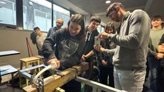 El concurso se desarroll en el stano del Aulario del campus de Ferrol