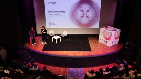 Una de las actividades celebradas el 10 de febrero en el Teatro Principal de Pontevedra