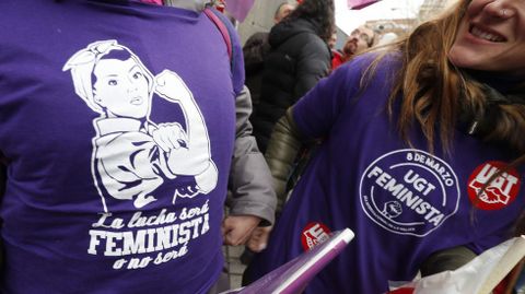 Un grupo de trabajadoras en nel Dia Internacional de la Mujer