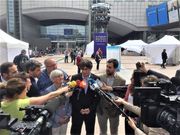 Carles Puigdemont y los exconsejeros Clara Ponsat y Toni Comn, en Bruselas