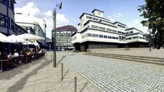 Recreaci�n de c�mo quedar� la calle Col�n.