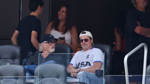 Brad Pitt, en el estadio