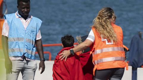 Llegada de migrantes a Lanzarote, el 14 de junio 