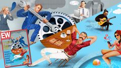 Portada y dibujo de la revista Elsevier Weekblad