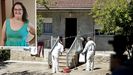 Imagen del exterior de la vivienda donde se produjo el crimen. En el recuadro, fotografa de la vctima, Teresa de Jess Rodrguez