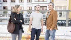 Emma Lustres, Diego �valos y Carlos Montero preparan en A Coru�a el rodaje de la serie