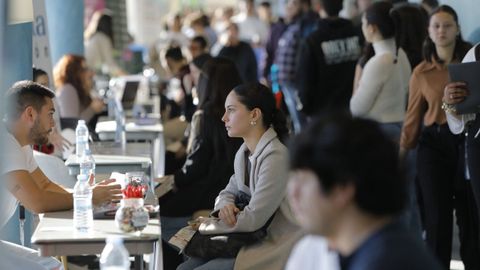 Imagen de archivo de una feria de empleo en A Coru�a