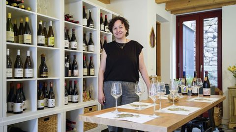 Iria Otero abri� la vinoteca y sala de catas B�goa Vinos en Ribadavia