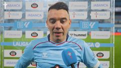 Iago Aspas, tras el Celta-Mallorca de este domingo en Bala�dos.